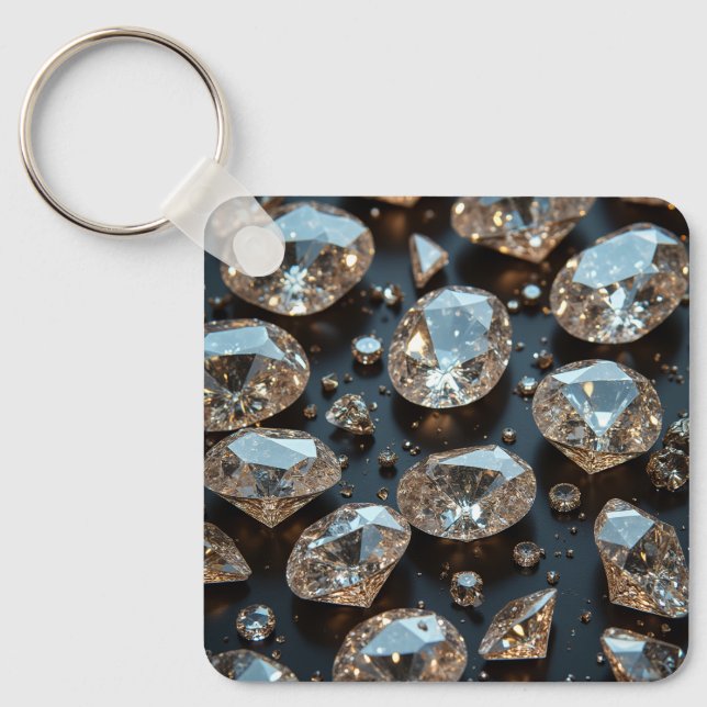 Diamond Keychains looks real diamond luxury (Front)