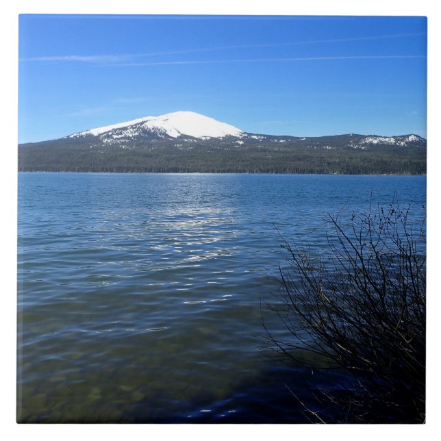 Diamond Lake, Oregon Tile (Front)