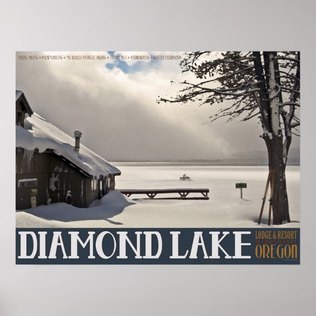 Diamond Lake Winter Poster (Front)