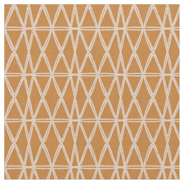 Diamond Lattice contemporary modern triangle Fabric (Close Up)