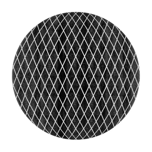 Diamond lattice geometric texture. cutting board (Front)