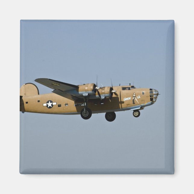 Diamond Lil B-24 Bomber, landing at Oshkosh, Magnet (Front)