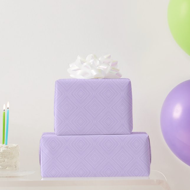 Diamond Lilac Geometric Gift Wrapping Paper (Party Gifts)