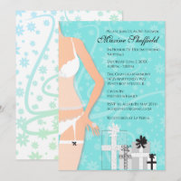 Diamond Lingerie Bridal Tiffany Green Invitation