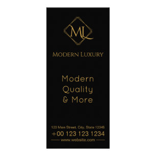 Diamond Logo Black & Gold Rack Card