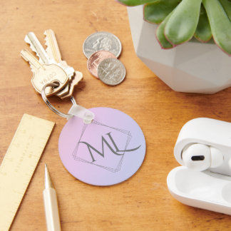 Diamond Logo | Blushing Sky Key Ring