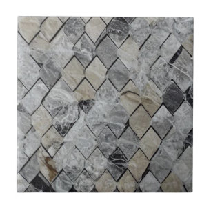 Diamond marble grey beige ceramic tiles