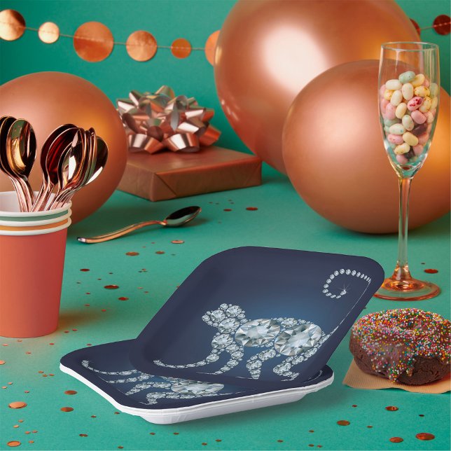 Diamond Monkey Paper Plate (Creator Uploaded)