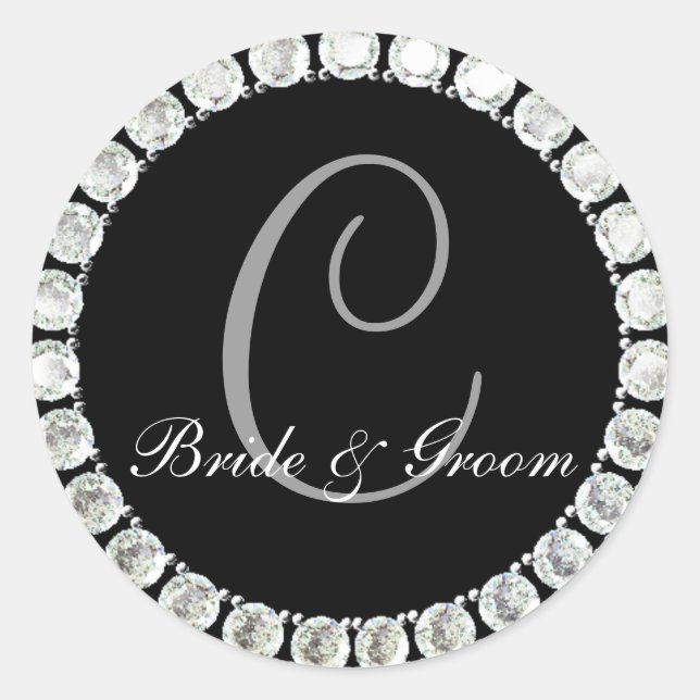 Diamond monogram C customisable seal (Front)