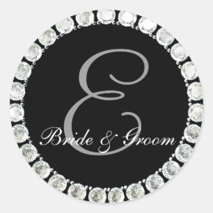Diamond monogram E customisable seal