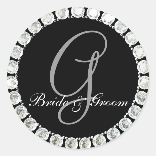 Diamond monogram G customisable seal (Front)