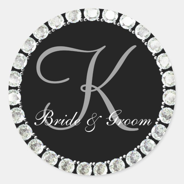 Diamond monogram K customisable seal (Front)