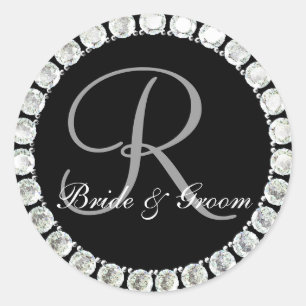 Diamond monogram R customisable seal