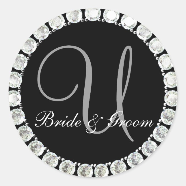 Diamond monogram U customisable seal (Front)