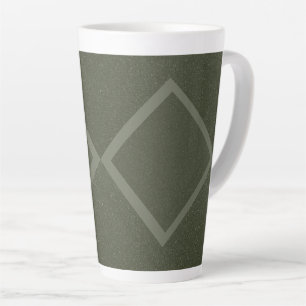 Diamond Moss Green Texture Latte Mug
