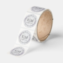 Diamond Neutral Elegant Round Branding Thank You