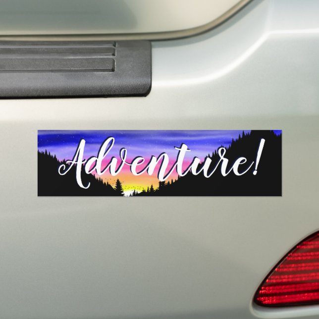 Diamond Night Bumper Sticker (On Car)
