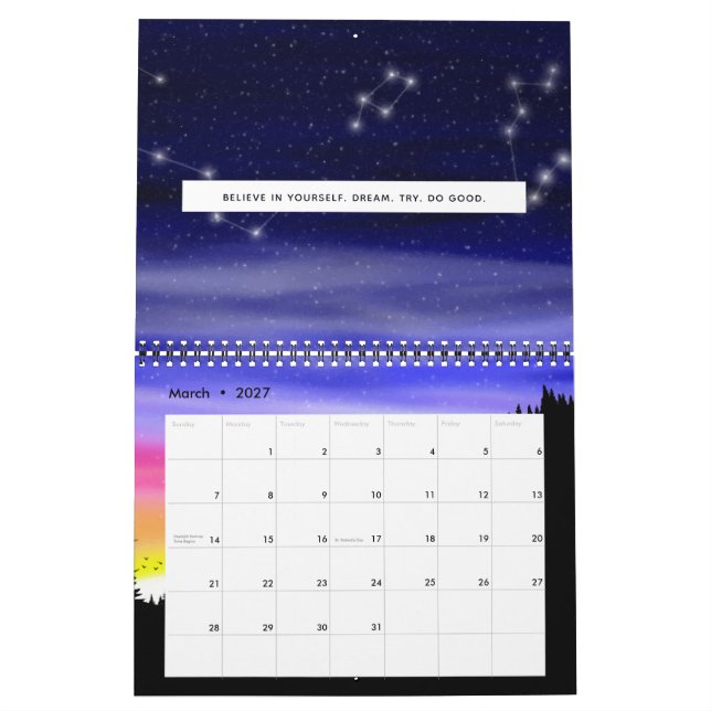 Diamond Night Calendar (Mar 2027)
