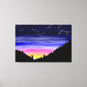 Diamond Night Canvas Print