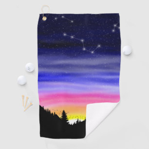 Diamond Night Golf Towel