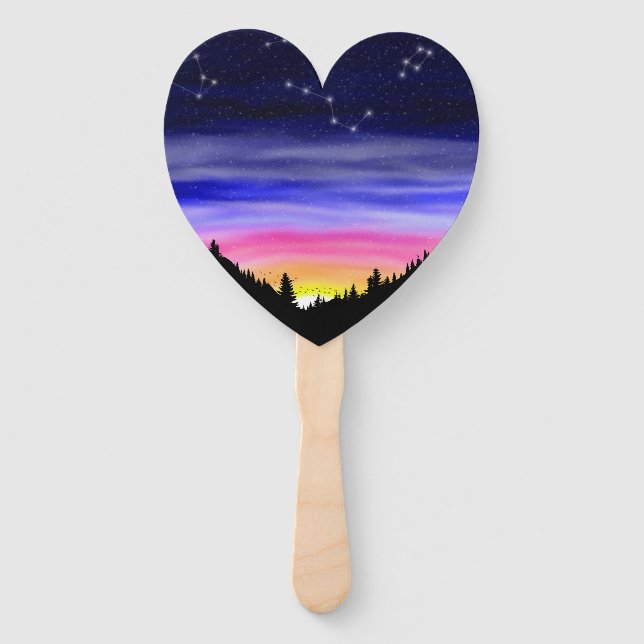 Diamond Night Hand Fan (Front)