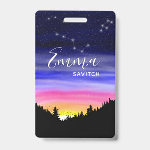 Diamond Night ID Badge