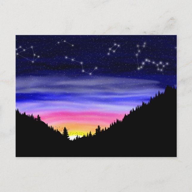 Diamond Night Postcard (Front)