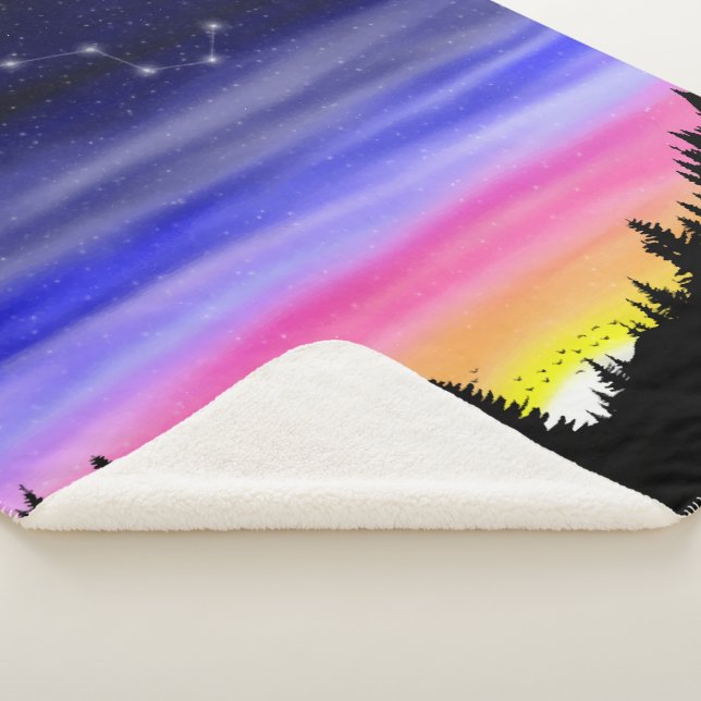 Diamond Night Sherpa Blanket (3/4)