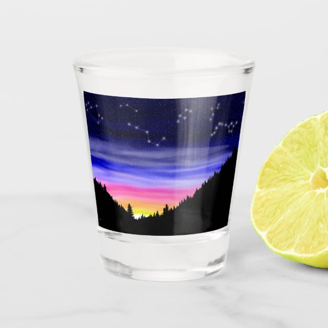 Diamond Night Shot Glass (Front)