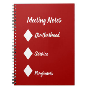 Diamond Notebook   Mahogany Vida