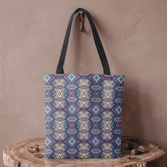 Diamond & Oval Symmetry Tote Bag (Creator Uploaded)