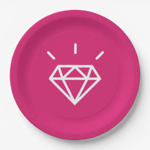 Diamond Paper Plate
