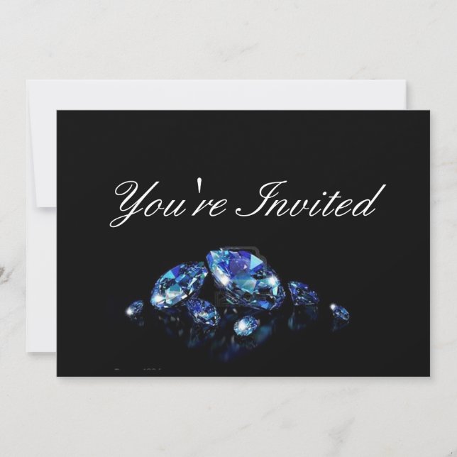 Diamond party invitation (Front)
