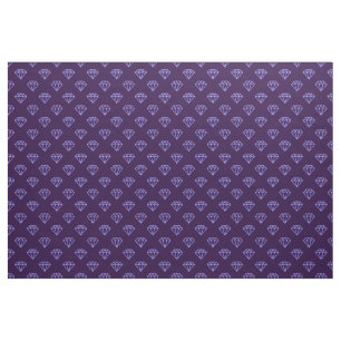 Diamond - Pastel Blue on Deep Purple Fabric