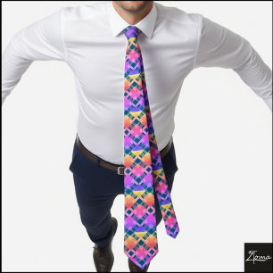 diamond pattern 2  tie