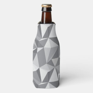 Diamond Pattern - Abstract Polygon Bottle Cooler
