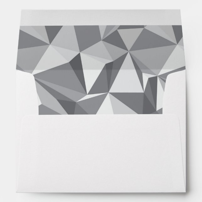 Diamond Pattern - Abstract Polygon Envelope (Back (Bottom))