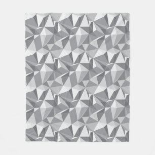 Diamond Pattern - Abstract Polygon Fleece Blanket