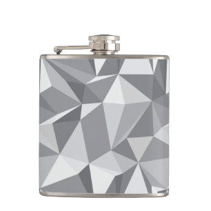 Diamond Pattern - Abstract Polygon Hip Flask