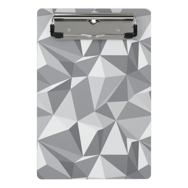 Diamond Pattern - Abstract Polygon Mini Clipboard (Front)