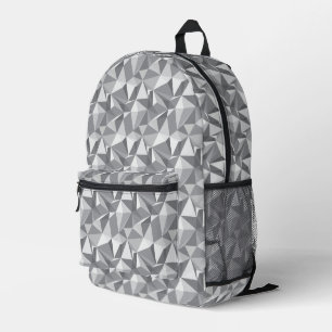 Diamond Pattern - Abstract Polygon Printed Backpack