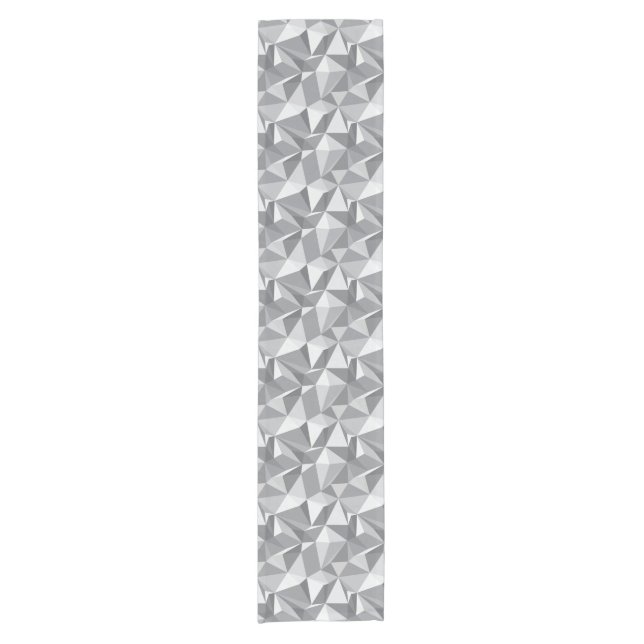 Diamond Pattern - Abstract Polygon Short Table Runner (Front)