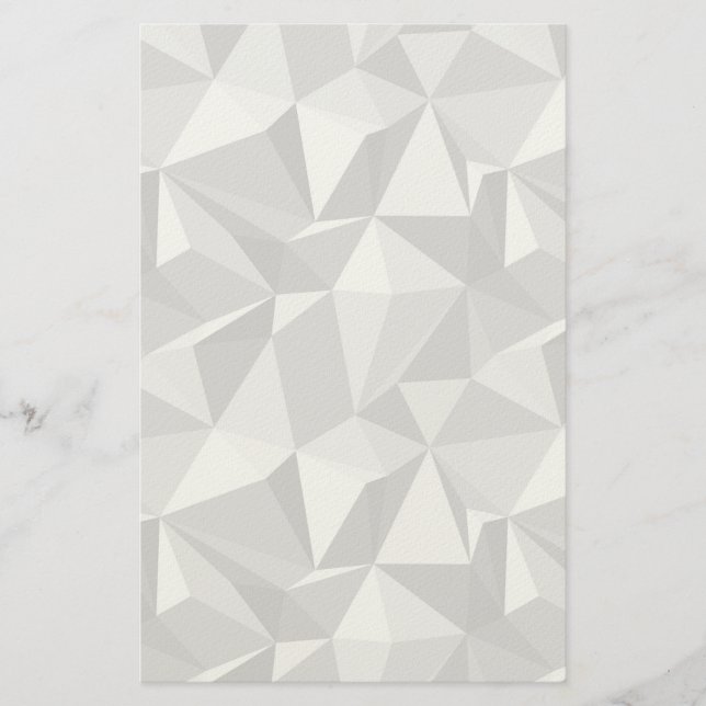 Diamond Pattern - Abstract Polygon Stationery (Front)