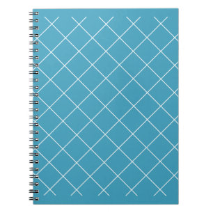 Diamond Pattern Aqua Notebook