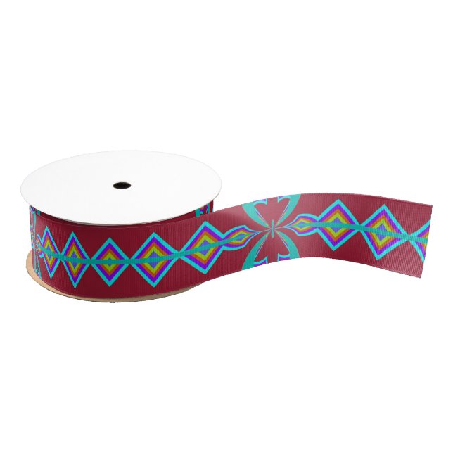 Diamond pattern grosgrain ribbon (Spool)