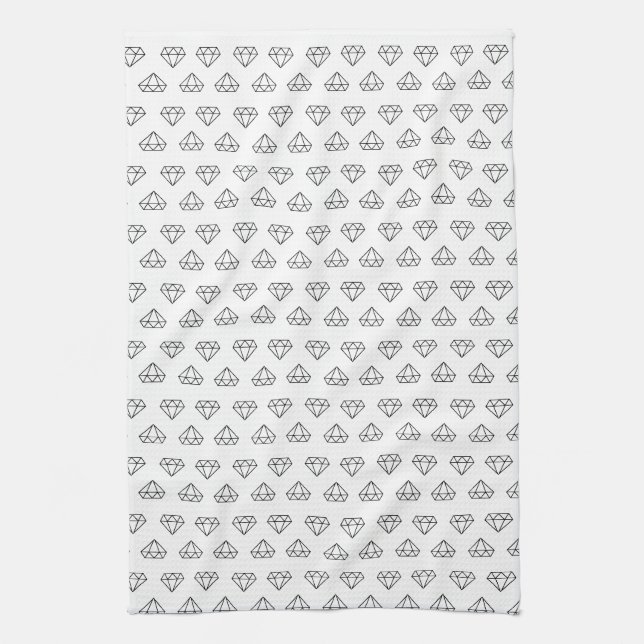 Diamond Pattern Kitchen Towel (Vertical)