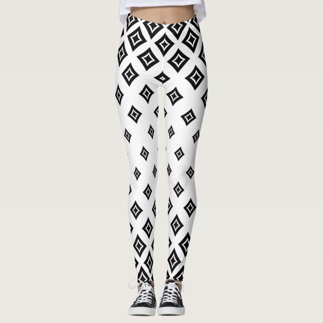 diamond pattern leggings (Front)