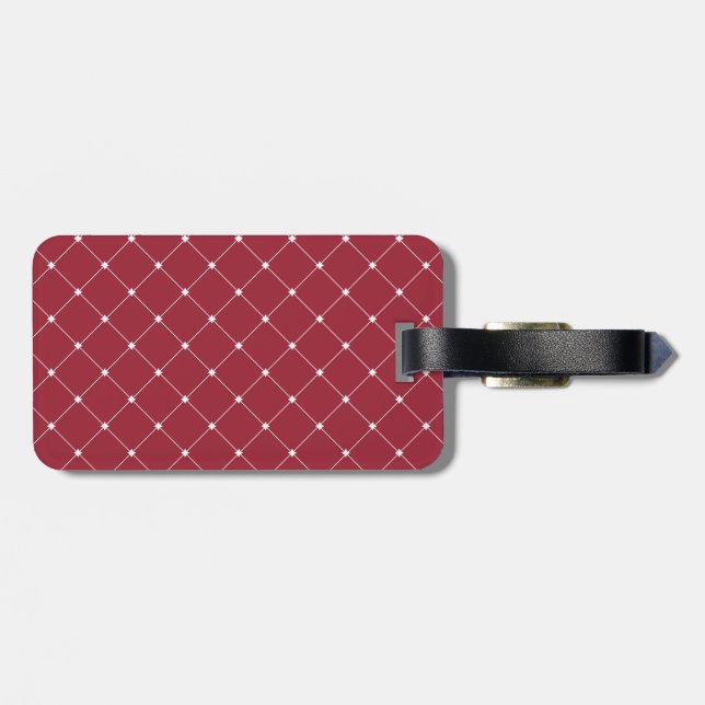 Diamond Pattern Luggage Tage Luggage Tag (Back Horizontal)