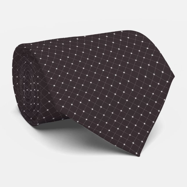 Diamond Pattern Neck Tie (Rolled)