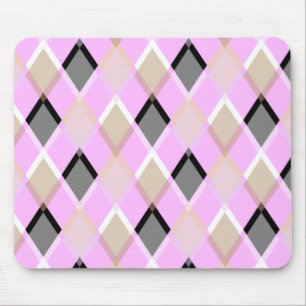 Diamond pattern pillow outdoor lilac mouse pad